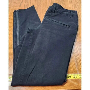 Tory Burch Black Supper Skinny Denim Side Zip Size 29 (Size 8)